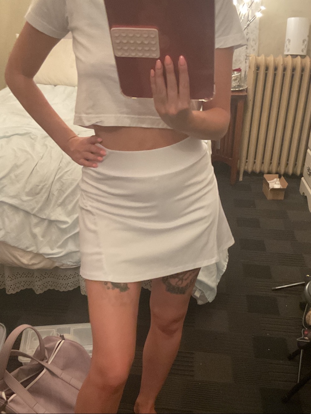 Classic White tennis 🎾 Mini Skirt - Clean A-Line Style